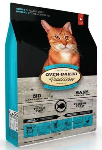 Сухий корм для котів, з рибою Oven-Baked Tradition Fish Formula Adult Cat, 1,1 кг 9710-2.5  фото