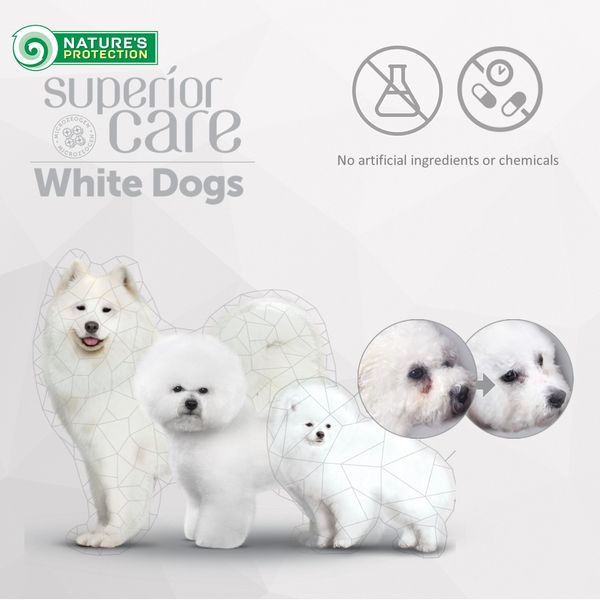 Сухий корм для цуценят з білою шерстю, з рибою Nature's Protection Superior Care White Dogs Grain Free White Fish Junior All Sizes, 4 кг NPSC47596 фото