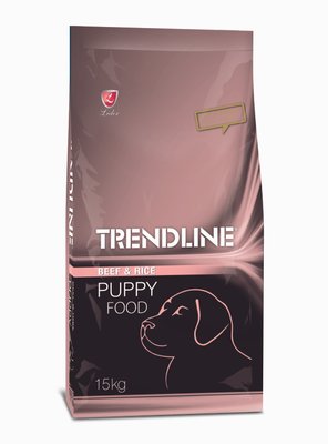 Сухий корм для цуценят, з яловичиною і рисом Trendline Puppy Beef&Rice, 15 кг TRE-103 фото