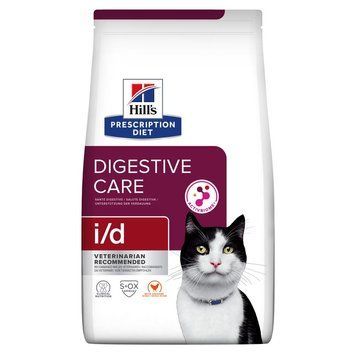 Сухий корм для котів при догляді за травленням, з куркою Hill&rsquo;s Prescription Diet i/d, 400 г 606178 фото