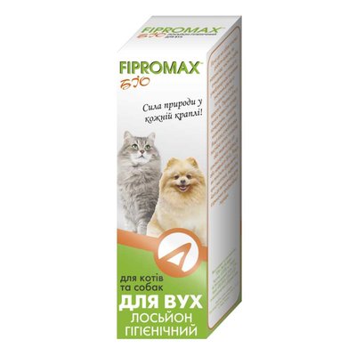 Лосьйон-спрей гігієнічний для вух котів і собак Fipromax Біо, 30 мл НФ-00002587  (FB-031) фото