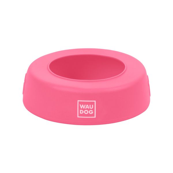 Миска-непроливайка Waudog Silicone No Splash Water Bowl, 0,75 л, рожевий 50787 фото