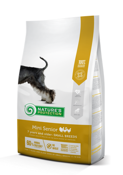 Сухий корм для зрілих собак малих порід, з птицею Nature's Protection Mini Senior Small Breeds, 2 кг NPS45753 фото