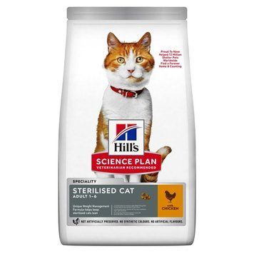 Сухий корм для стерилізованих котів, з куркою&nbsp;Hill's Science Plan Fel Adult Sterilised Cat Chicken, 300 г 607270 фото