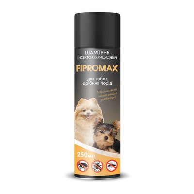 Шампунь протипаразитарний для собак малих порід з пропоскуром Fipromax, 250 мл НФ-00002025  (F-022) фото