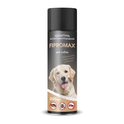 Шампунь протипаразитарний для собак середніх і великих порід з пропоскуром Fipromax, 250 мл НФ-00002026  (F-023) фото
