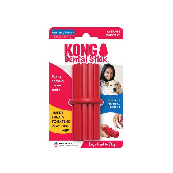 Іграшка для собак середніх порід Зубна паличка Kong Dental Stick, M 21222 фото