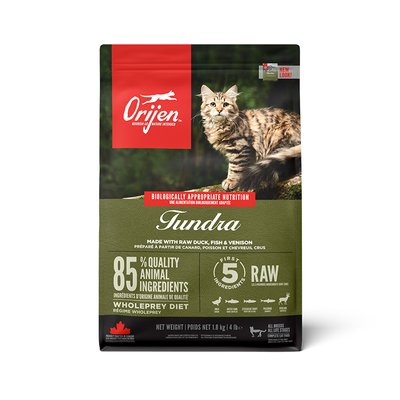 Сухий корм для котів, з качкою і рибою Orijen Tundra Cat, 1,8 кг o28318 фото