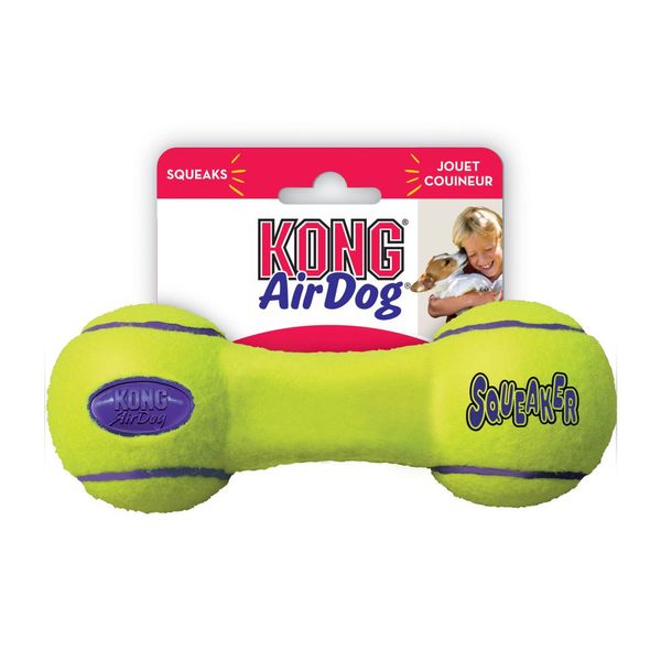 Іграшка для собак малих порід Повітряна гантель Kong AirDog Squeaker Dumbbell, S 775258 фото