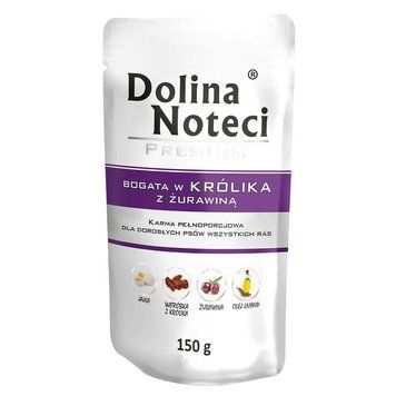 Вологий корм для собак, з кроликом і журавлиною Dolina Noteci Premium Dog, 150 г DN 150 (748) фото