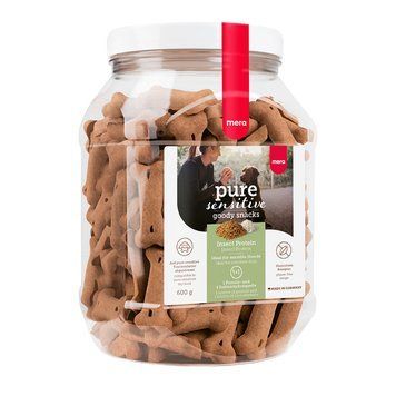 Снеки для собак при чутливому травленні, з білком комах Mera Dog Pure Sensitive Insect Protein, 600 г 059378 - 9318 фото