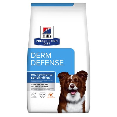 Сухий корм для собак при атопічному дерматиті, з куркою Hill’s Prescription Diet Derm Defense, 1,5 кг 606051 фото