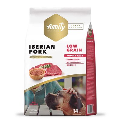 Сухий корм для собак, з іберійською свининою Amity Adult Dog Super Premium Iberian Pork, 14 кг 566  IBERIAN  14 KG фото