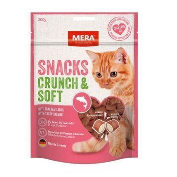 Ласощі для котів з лососем Mera Cat Snacks Crunch&Soft Salmon, 200 г 083330 - 3038 фото