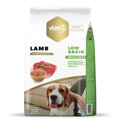 Сухий корм для собак, з ягням Amity Adult Dog Super Premium Lamb, 4 кг 573  LAMB  4 KG фото