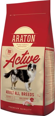 Сухий корм для активних собак, з птицею Araton Active All Breeds, 15 кг ART45634 фото
