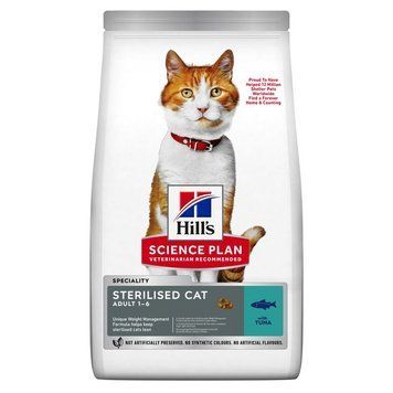 Сухий корм для стерилізованих котів, з тунцем&nbsp;Hill's Science Plan Fel Adult Sterilised Cat Tuna, 300 г 607281 фото