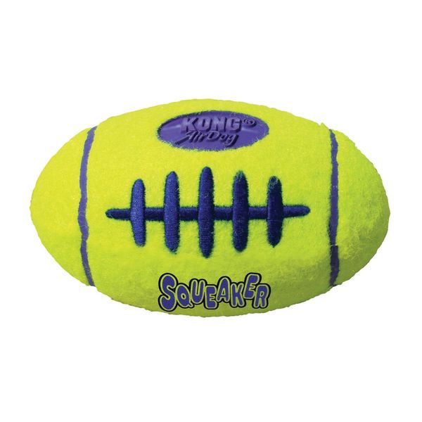 Іграшка для собак малих порід М'яч регбі Kong AirDog Squeaker Football, S 775227 фото