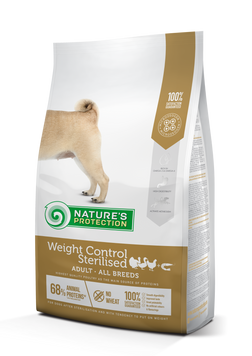 Сухий корм для собак, схильних до повноти, з птицею Nature's Protection Weight Control Sterilised Adult All Breeds, 4 кг NPS45660 фото