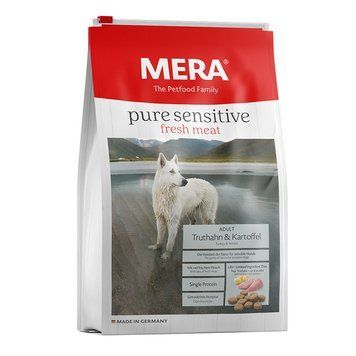 Сухий корм для собак, з індичкою Mera Adult Dog Pure Sensitive Fresh Meat Turkey&Potato, 1 кг 057181 - 7126 фото