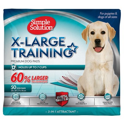 Пелюшки для собак великих порід Simple Solution X-Large Training Premium Dog Pads, 50 шт ss11268 фото