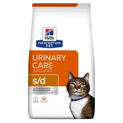 Сухий корм для котів при догляді за сечовидільною системою, з куркою Hill’s Prescription Diet s/d, 1,5 кг 605894 фото