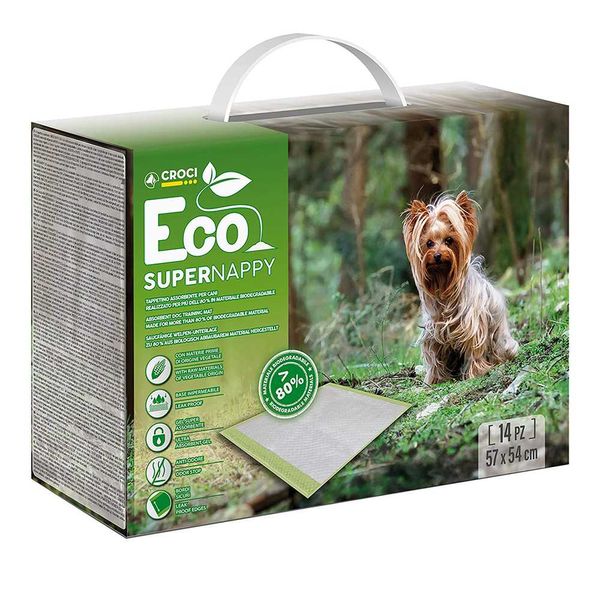 Пелюшки для собак абсорбуючі Croci Eco Super Nappy, S C6028471 eco фото