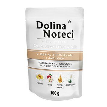 Вологий корм для собак малих порід, з гусем і картоплею Dolina Noteci Premium Dog, 100 г DN 100 (885) фото