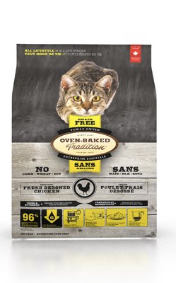 Сухий корм для котів, з куркою Oven-Baked Tradition Grain-Free Chicken Formula, 1,1 кг 9760-2.5  фото