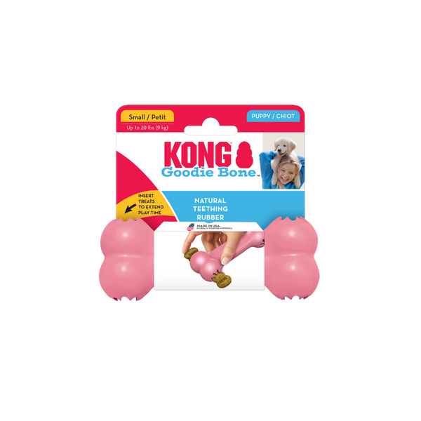 Іграшка для цуценят малих порід Кістка-годівниця Kong Puppy Goodie Bone, S 31283 фото