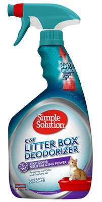 Дезодоруючий засіб для нейтралізації запахів у котячому туалеті Simple Solution Cat Litter Box Deodorizer, 945 мл ss10238 фото