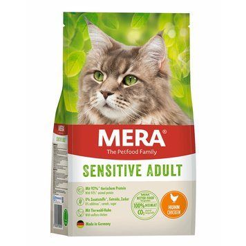 Сухий корм для котів при чутливому травленні, з куркою Mera Adult Cat Sensitive Chicken, 400 г 038674 - 8614 фото