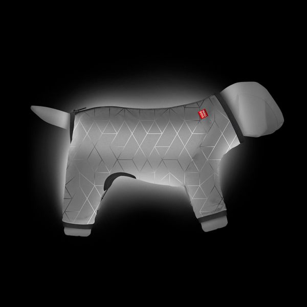Дощовик для собак світловідбиваючий Waudog, XS 22 5409 фото