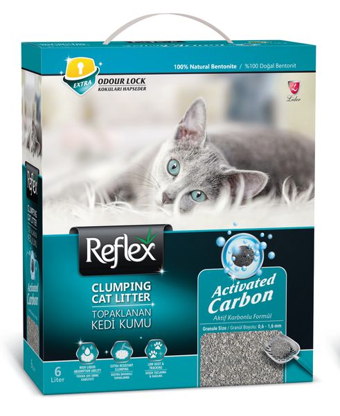 Наповнювач для туалету бентонітовий для чутливих котів Reflex Sensitive Cats Unscented Cat Litter, 6 л TKMREF0003 фото