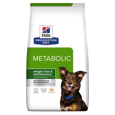 Сухий корм для собак при контролі та зниженні ваги, з куркою Hill's Prescription Diet Metabolic, 1,5 кг 605945 фото