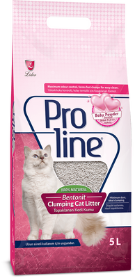 Наповнювач для туалету бентонітовий з ароматом Proline Baby Powder Cat Litter, 10 л 10146 фото