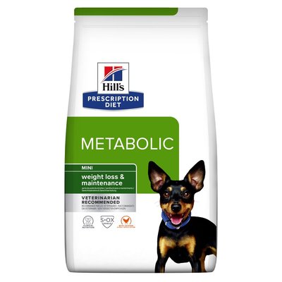 Сухий корм для собак малих порід при контролі та зниженні ваги, з куркою Hill’s Prescription Diet Metabolic Mini, 1 кг 606378 фото