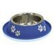 Миска для собак і котів з гумовим дном Croci No Spill, 0,4 л, синій C6059565 фото