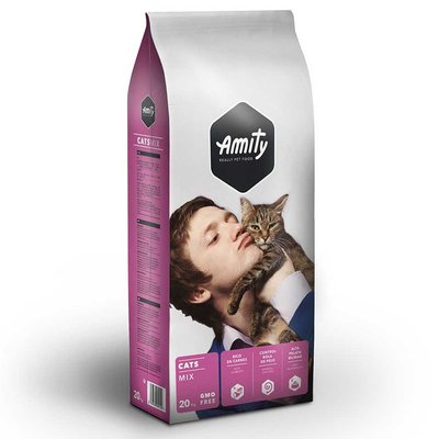 Сухий корм для котів, мікс м'яса Amity Adult Cat Eco Mix, 20 кг 129   ECO MIX 20KG фото