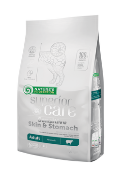 Сухий корм для собак з чутливим травленням і шкірою, з ягням Nature's Protection SC Sensitive Skin & Stomach Adult All Breeds, 1,5 кг NPSC45792 фото