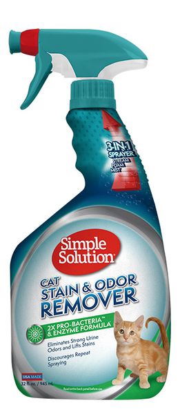 Універсальний засіб для видалення плям і неприємних запахів Simple Solution Cat Stain&Odor Remover, 945 мл ss10627 фото