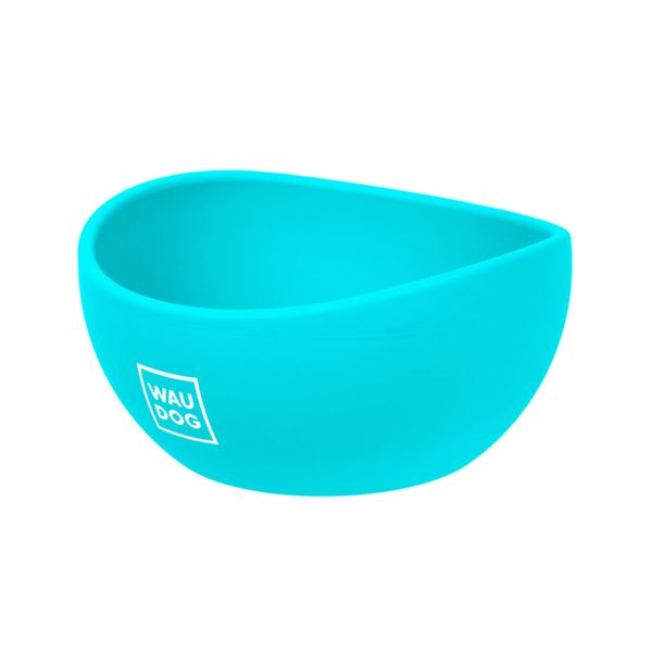 Миска складна Waudog Silicone Bowl, 250 мл, блакитний 50812 фото