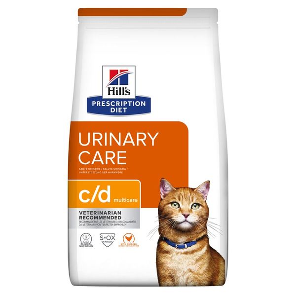 Сухий корм для котів при догляді за сечовидільною системою, з куркою Hill’s Prescription Diet c/d, 400 г 605891 фото