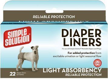 Гігієнічні підкладки для собак Simple Solution Diaper Liners Light Absorbency, 22 шт ss10608-3Р фото
