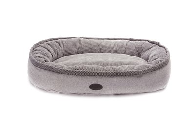 Лежанка овальна для собак Harley & Cho Donut Sofa Touch, L, сірий 3102862 фото