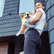 Повідець-рулетка для собак зі світловідбиваючою стрічкою R-leash Waudog, блакитний 81272 фото 7